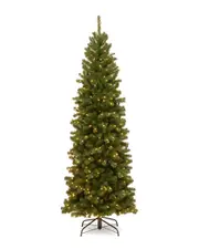 National Tree Company 6.5ft North Valley Spruce Pencil Slim Tree