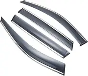 Plastic Exterior Visor Vent Shades Window Sun Rain Guard Deflector Compatible for Lexus is-Class IS200 IS250 IS300 (XE20) 2006-2015