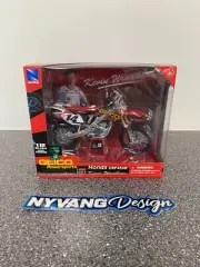 New-Ray Kevin Windham #14 - Honda CRF450R GEICO 1:12 diecast scale bike