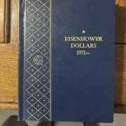 Whitman Bookshelf Album #9590 Eisenhower Dollars 1971-