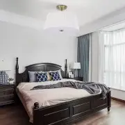 White Simple and Modern Fan-shaped Fabric Ceiling Light For Home Decoration
