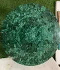Round Green Marble Malachite Coffee Table Top | Centerpiece Table Decor