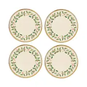 Lenox Holiday Dinnerware Salad Plates, Set of 4