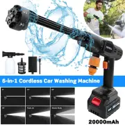 21V Cordless High Pressure Water Spray Gun for Makita Car Washer 6 in 1 Nozzle