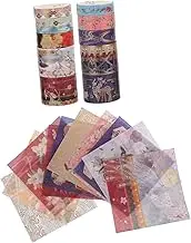 1 Set Tape Present Box Handmade Stickers Craft Masking Tape Decorative Duct Tape for Crafts Scrapbook Decorative Tape Flower Stickers Blush Decor Sealing Tape Paper