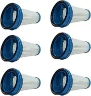 [PUREBURG] 6-Pack SVF11 Replacement Filters Compatible with Black + Decker HSV320J HSV420J HSV520J HSV320J32 HSV420J42 HSV520J01 SVA420B SVA520B Stick Vacuums