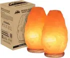 2 Pcs Himalayan Rock Salt Lamp 6-7" Large Crystal Lamp, Night Light
