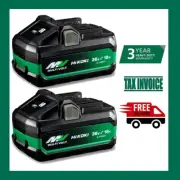 2 x Genuine HiKOKI BSL36A18X 18V 5.0Ah / 36V 2.5.Ah Li-ion MultiVolt Battery