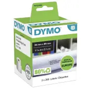 Dymo 36mm x 89mm LableWriter Large Address Labels - White
