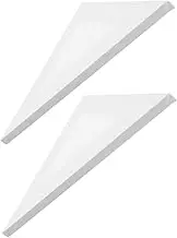 PHENOFICE 2pcs Triangle Stretched Canvas Boards for Oil and Acrylic Painting Durable Artist Canvas Panels for Various Art Projects Lightweight and Portable Art Supplies