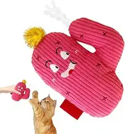 Catnip Toys | Kitten Teething Toys Cactus Cat Teaser | Interactive Games Pet Supplies with Sound, Cute Dolls Bite Resistant for Indoor Exercise Play
