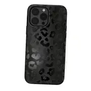 Cheetah Print Phone Case for - Compatible with iPhone 14 Pro Max Black Leopard