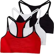 Fruit of the Loom Damen Built Up Cotton Bra Sport-BH, Undurchsichtige (4er Pack)