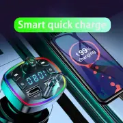 Dual USB Port and Type C PD Car Charge, Car Bluetooth FM Transmitter