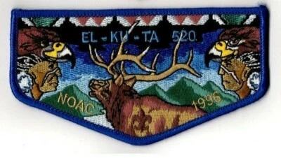 BSA El-Ku-Ta Lodge 520 S-32 Flap Crossroads of the West Council Utah, 1996 NOAC