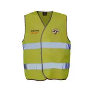 Wests Tigers NRL Hi Viz Work Vest With Reflective Tape Yellow