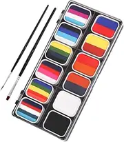 12- Water-soluble Face Paint Palette Kit for Boys and Girls Safe Non-toxic Body Painting Makeup Set for Halloween Parties