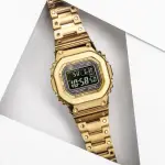 【CASIO 卡西歐】G-SHOCK 經典系列 太陽能智慧 方形電子錶(GMW-B5000GD-9)