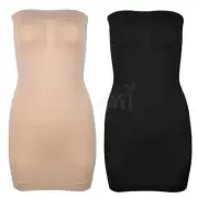 Women Full Body Shaper Underbust Corset Shapewear Control Short Dress Plus S-3XL