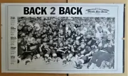 Detroit Red Wings' 1997-98 Stanley Cup 13 x 23 Printing plate BACK-2-BACK DFP