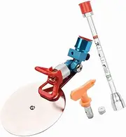 Universal Paint Spraying Accessory, Spray Guide Paint Accessory Tool for Wagner, 517 Nozzle Airless Spray Gun Paint Edger Guide Edges Spray Tool (with Extension Pole)