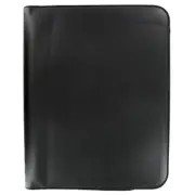 Metropol Zipped Folder with Rings (Black) - A4