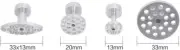 Paintless Dent Repair Tool 4pcs Aluminum Glue Puller Tabs Paintless Dent