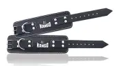 Kango High Quality Leather Ankle Strap Fitness Body Building WeightLifting Pair