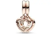 PANDORA CHARMS Mod. LINKED SISTER HEARTS