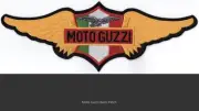 Large Heat Sealed Embroidered Patch - Moto Guzzi Wings Back Patch