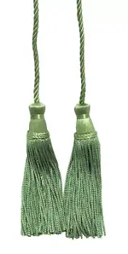 Curtain Tieback, Style# CDCT, Color# 2932 - White Gold Green [Sold Individually]