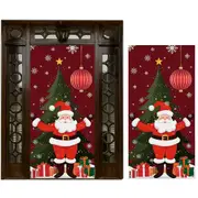 180x90CM Santa Claus Door Cover Christmas Background Cloth Hanging Style 2