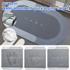 Bath Mat Bathroom Carpet Floor Mat Super Water Absorbent Non-slip Quick Drying