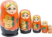 Russian Dolls Nesting Dolls 5 Pcs Matryoshka Wooden Nesting Doll Home Decor Collection Cute Style Hand Painted Stacking Doll Christmas Stacking Dolls Matryoshka Dolls