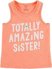 [Carter's] Little Girls' Neon Totally Amazing Sister Tank