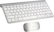 OSALADI Ergonomic Wireless Keyboard and Mouse Portable 2.4g Keyboard for Laptop Pc Home Office