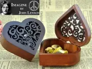 Heart Wood Wind Up Music Box : IMAGINE @ JOHN LENNON