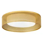 Gold Flush Mount Ceiling Light Fixtures - 12-inch Close to Ceiling Lights - L...
