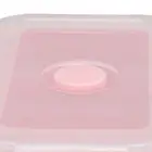 (800Ml Pink) Portable Folding Silicone Lunch Box Microwave Oven High