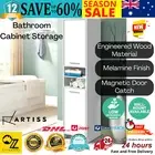 185cm Bathroom Tallboy Toilet Storage Cabinet Laundry Cupboard Adjustable Shelf