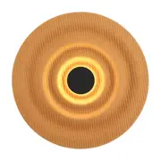 Levin Orange Grey Reversible Base LED Wall Light
