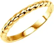 [JewelryWeb] 14k Yellow Gold Stackable Ring Size 6.5-Stackable-Ring for Women