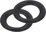 uxcell 2 Pcs 1.5 Inch Rubber Speaker Edge Surround Rings 29x47mm(IDxOD) Perforated Subwoofer Rings Replacement Parts for Speaker Repair or DIY,Black