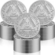 Landical 30 Pcs Recovery 24 Hours AA Chips and Medallions Bulk Sobriety Chips AA Tokens Alcoholics Anonymous Medallion Gifts Aluminum Commemorative Coins