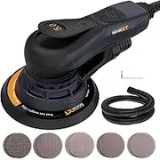 MAXXT Random Orbital Sander 5MM Orbital Sanding Electric 220V Brushless Orbital Sanding Machine with 10 Sanding Paper for Woodworking