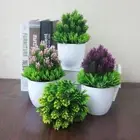 Desktop Ornament Artificial Flower Plastic Plant Fake Potted Simulation Bonsai