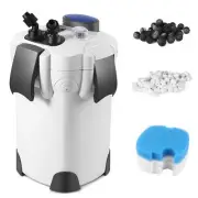 Aquarium Canister Filter for up to 150 Gallon Fish Tank-525GPH, w/ 3 Media Trays
