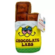 Bark Box Dank Chocolate Labs Dog Toy 420 Collection Edibles M/L Squeaky