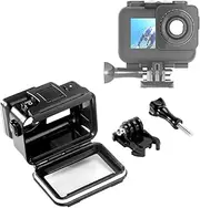 NovelGoal 61M Camera Waterproof Dive Case with Mount Adapter, Underwater Diving Protective Housing Shell, High Definition Compatible with Osmo Action (Type 1)