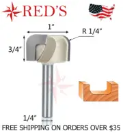 Tideway Carbide PRO LC05011604 1" Bowl & Tray 1/4" shank router bit